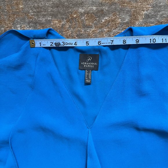 Adrianna Papell Blue Midi Dress 2P - Picture 10 of 15